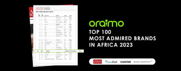 oraimo parmi les 100 marques les plus admirées d'Afrique arrive en Europe