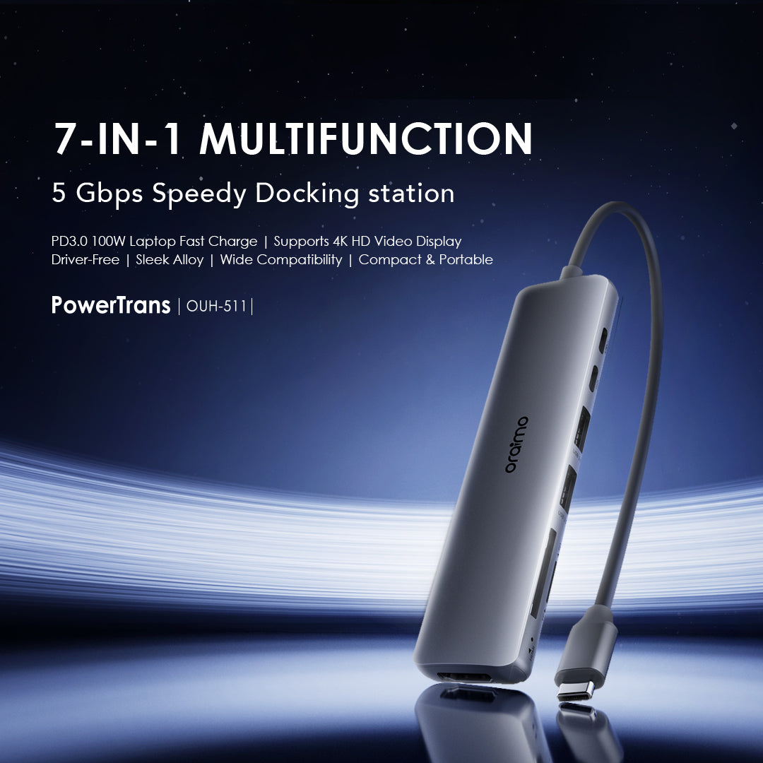 PowerTrans USB Hub 7-IN-1