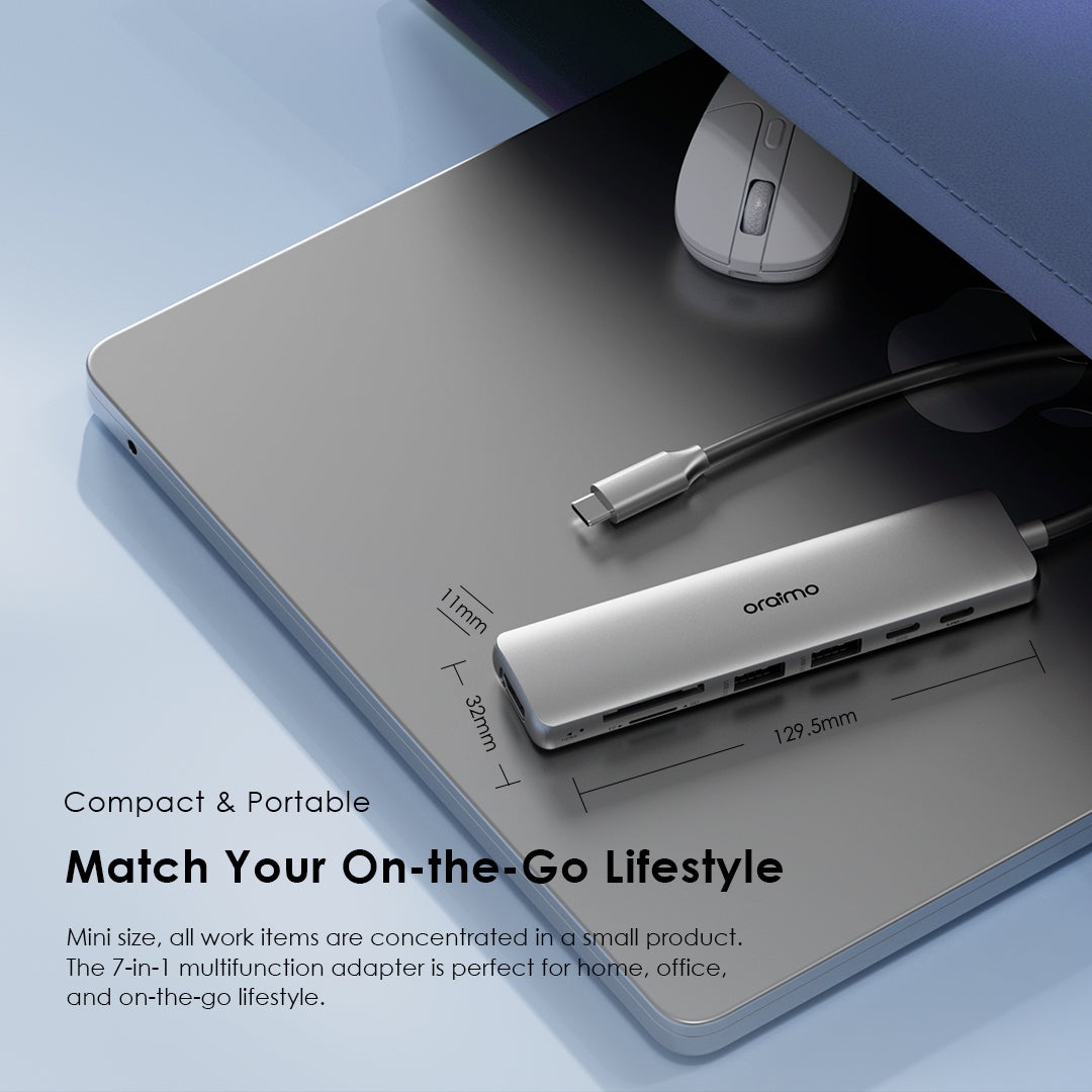 PowerTrans USB Hub 7-IN-1