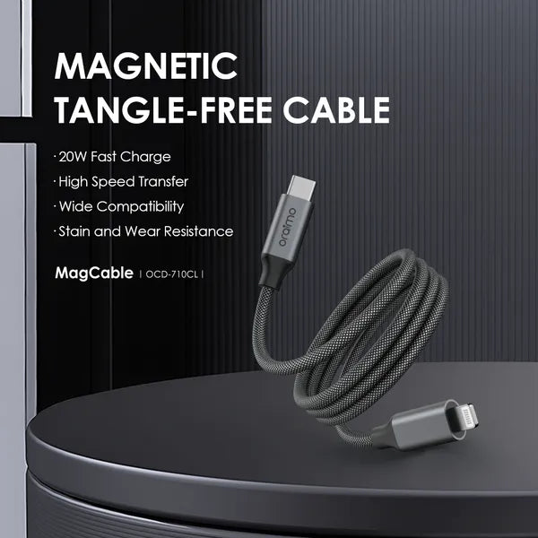 MagCable – Magnetic USB-C to Lightning - 20W Fast Charging- 1M