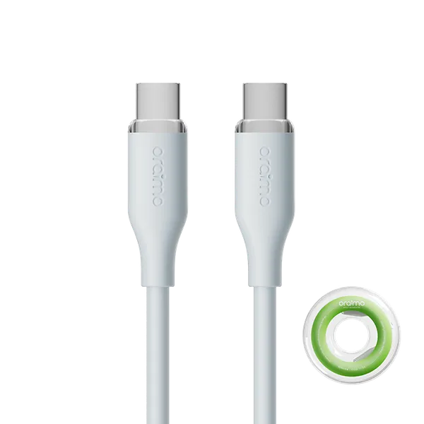 SilkLine – 60W Type-C to Type-C Cable, 1M, Durable & Dust Resistant