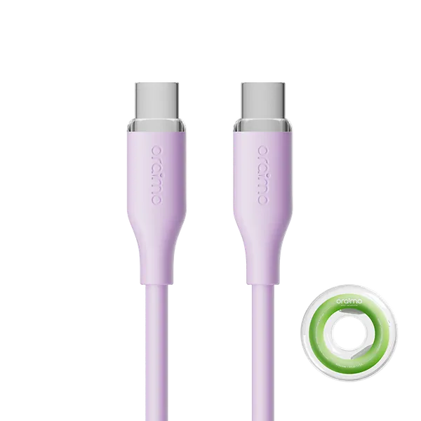 SilkLine – 60W Type-C to Type-C Cable, 1M, Durable & Dust Resistant