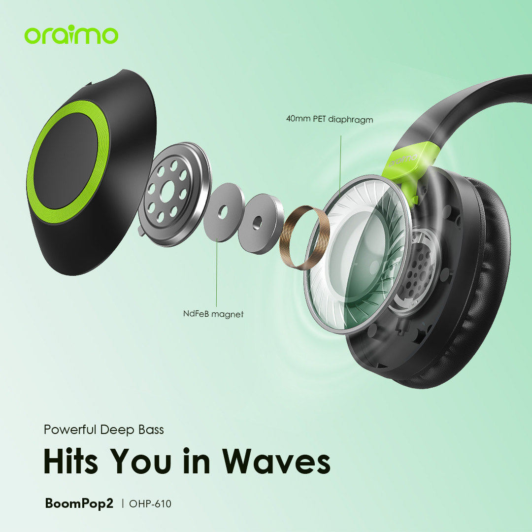 BoomPop 2 – 60h Battery, Bass Boost, ENC Mic & Dual Connection