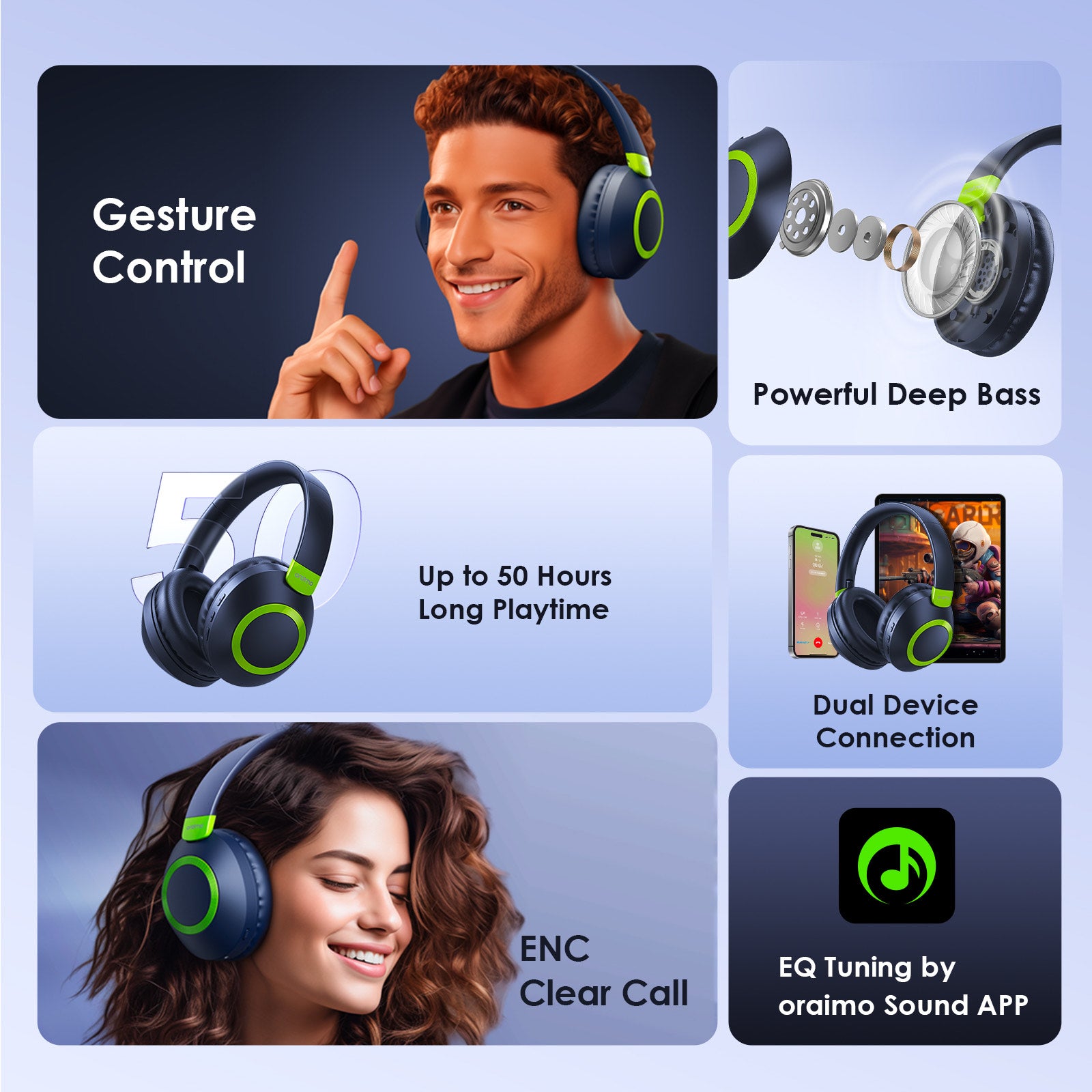 BoomPop 2S – Gesture Control, 60h Battery, Bass Boost & ENC Mic