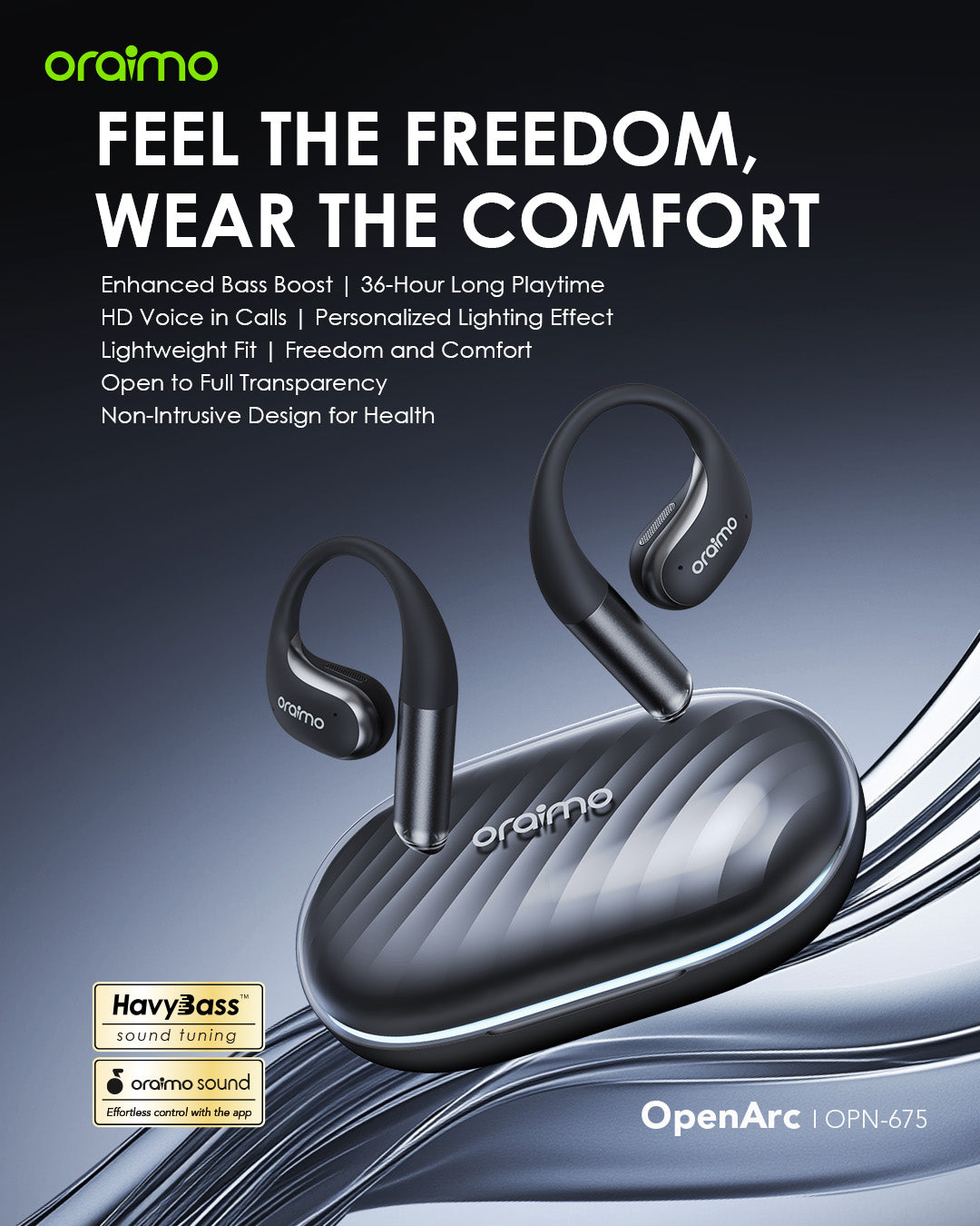 OpenArc – Open-Ear Comfort, 36h Battery, Bass Boost