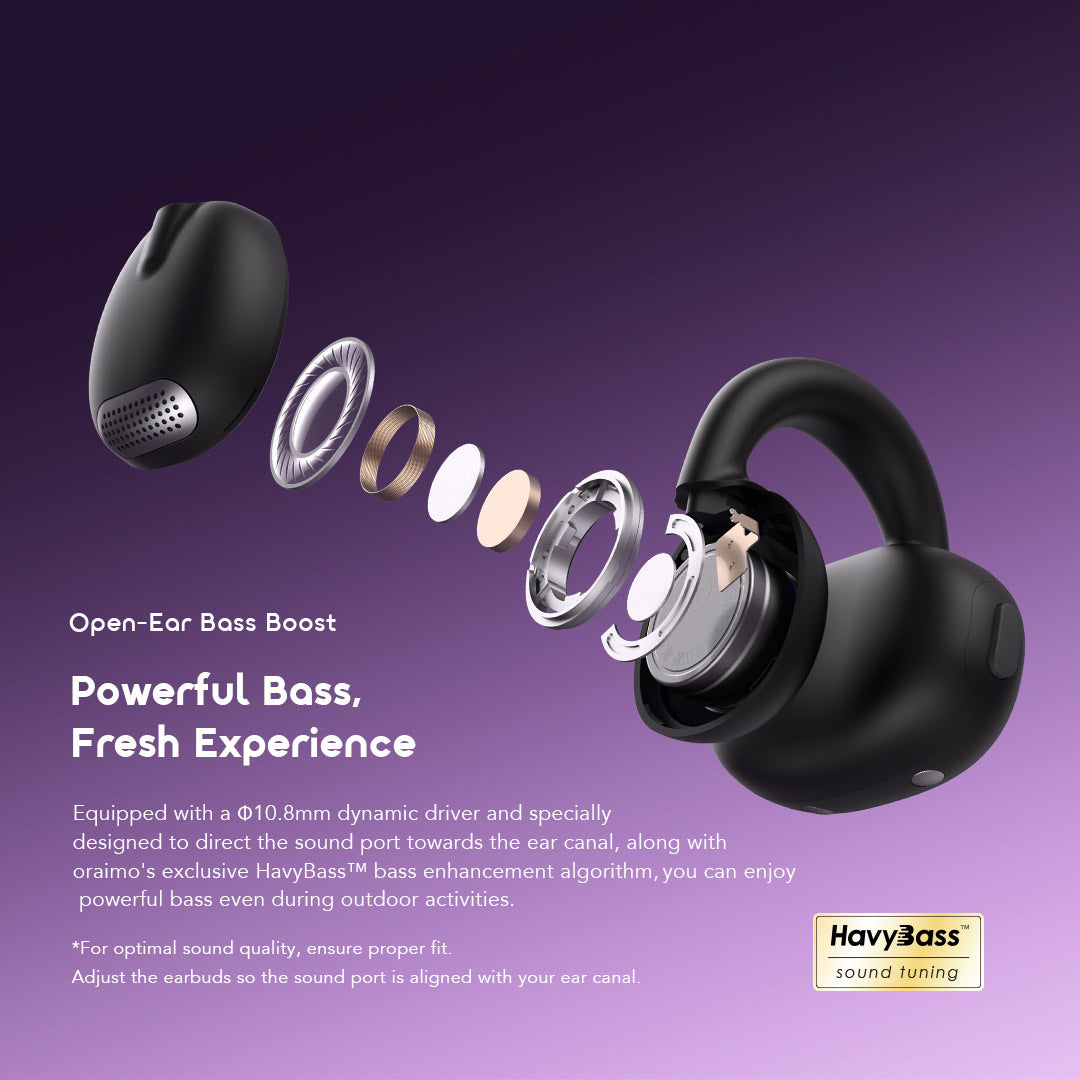 OpenSnap – Open-Ear Fit, ENC Mic & 26h Battery,