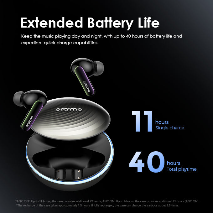 SpaceBuds - ANC Hybride, 40h Battery, BT 5.4