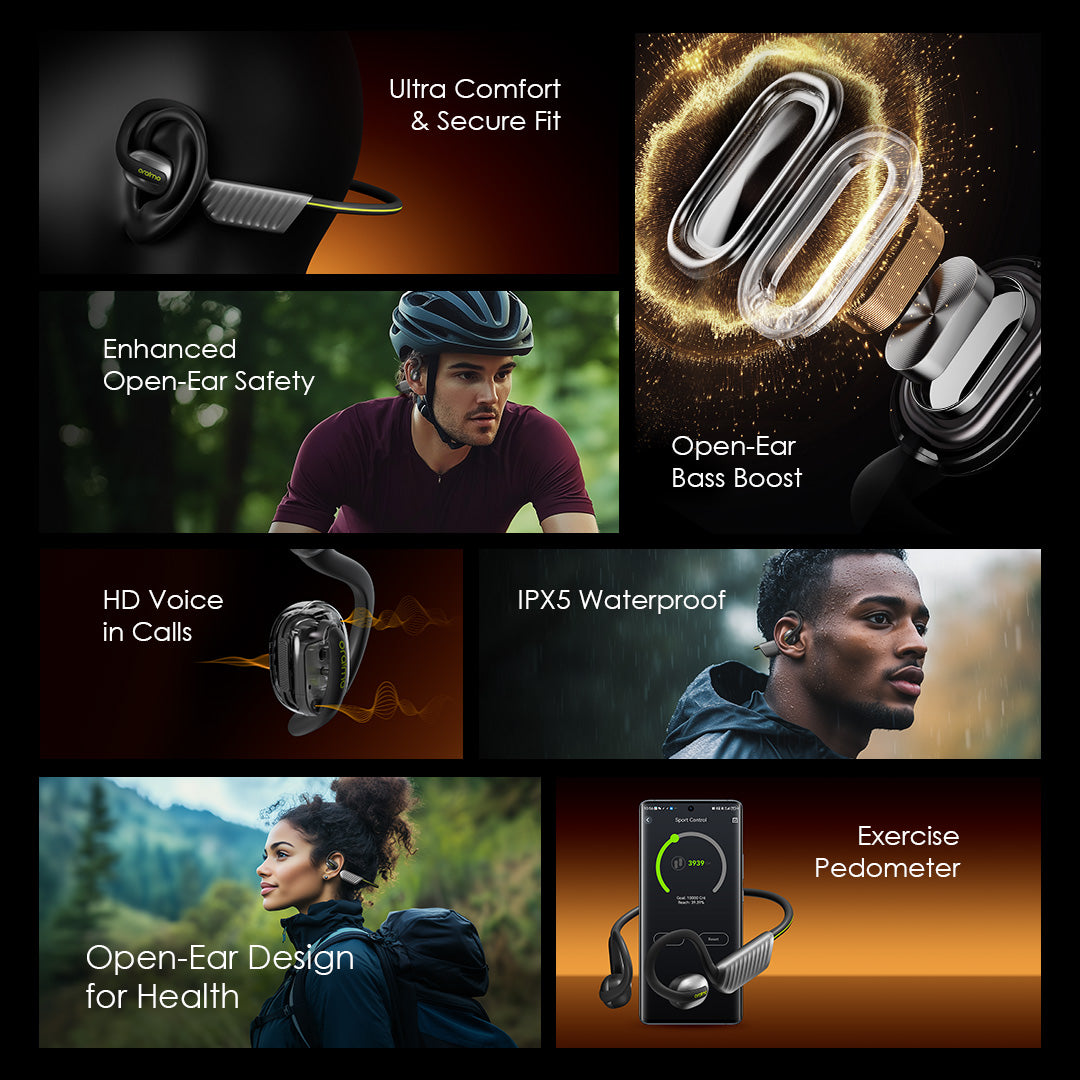 OpenCirclet 2 – Open-Ear Bluetooth Headset with Pedometer & 16h Battery