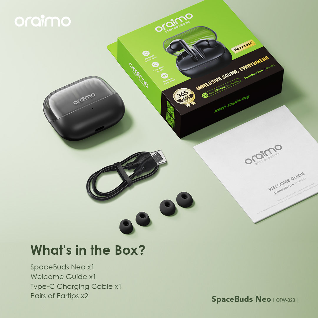 SpaceBuds Neo – BT 5.4, 30h Battery & ENC