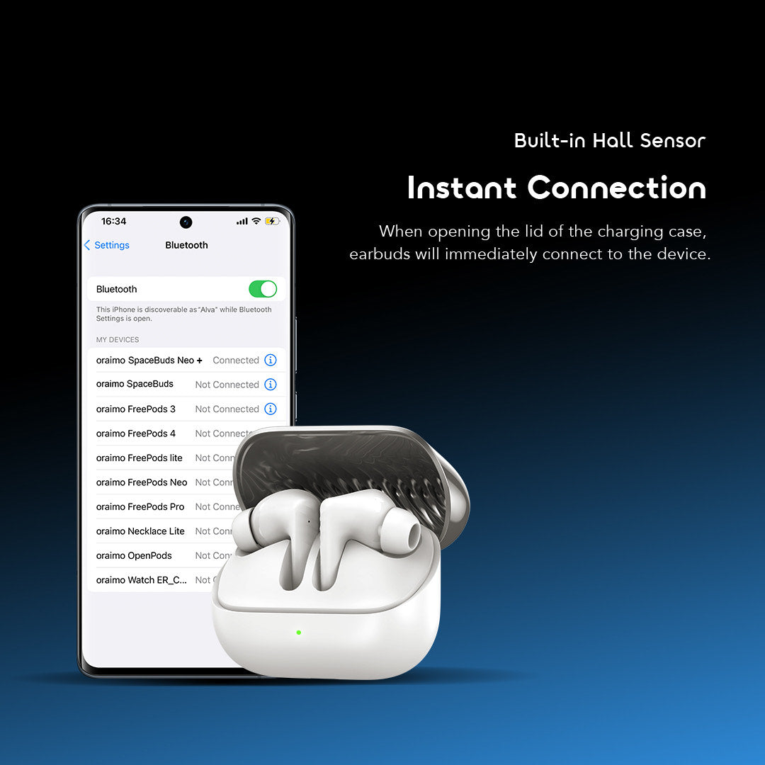 SpaceBuds Neo+, ANC, 30h Playtime & Sound360™ Spatial Audio