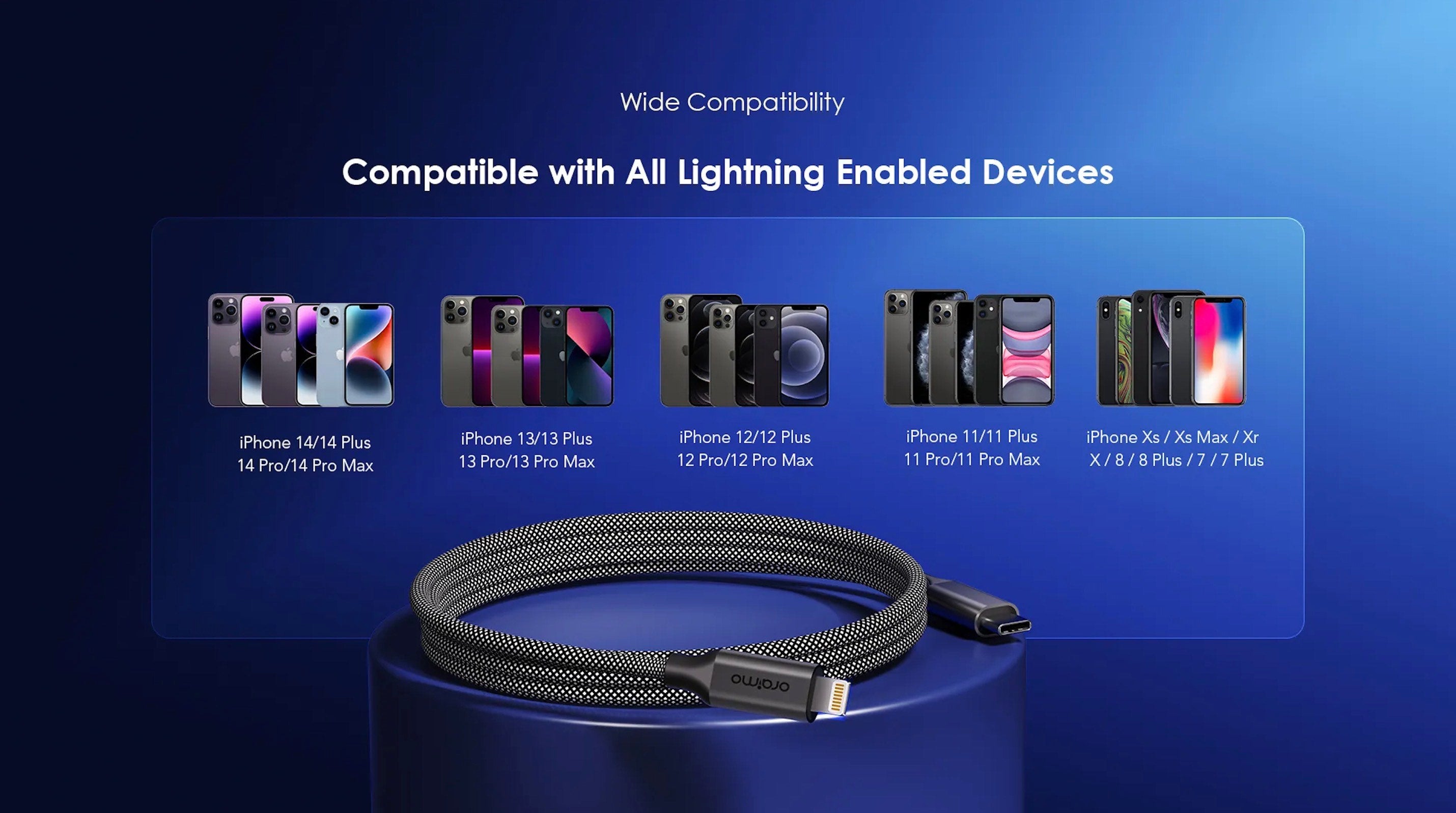 MagCable – Magnetic USB-C to Lightning - 20W Fast Charging- 1M