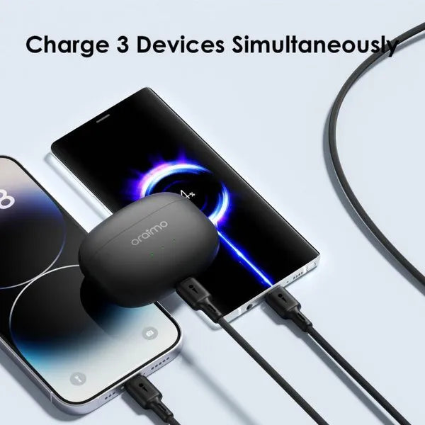 DuraLine 3 – 3-in-1 USB-A to Lightning, USB-C & Micro USB Cable – 1.2M 3A Fast Charging