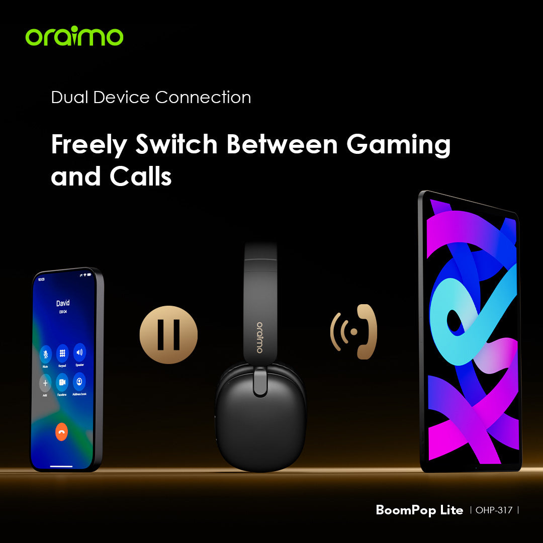 BoomPop Lite – 65h Battery, ENC Mic & Gaming Mode