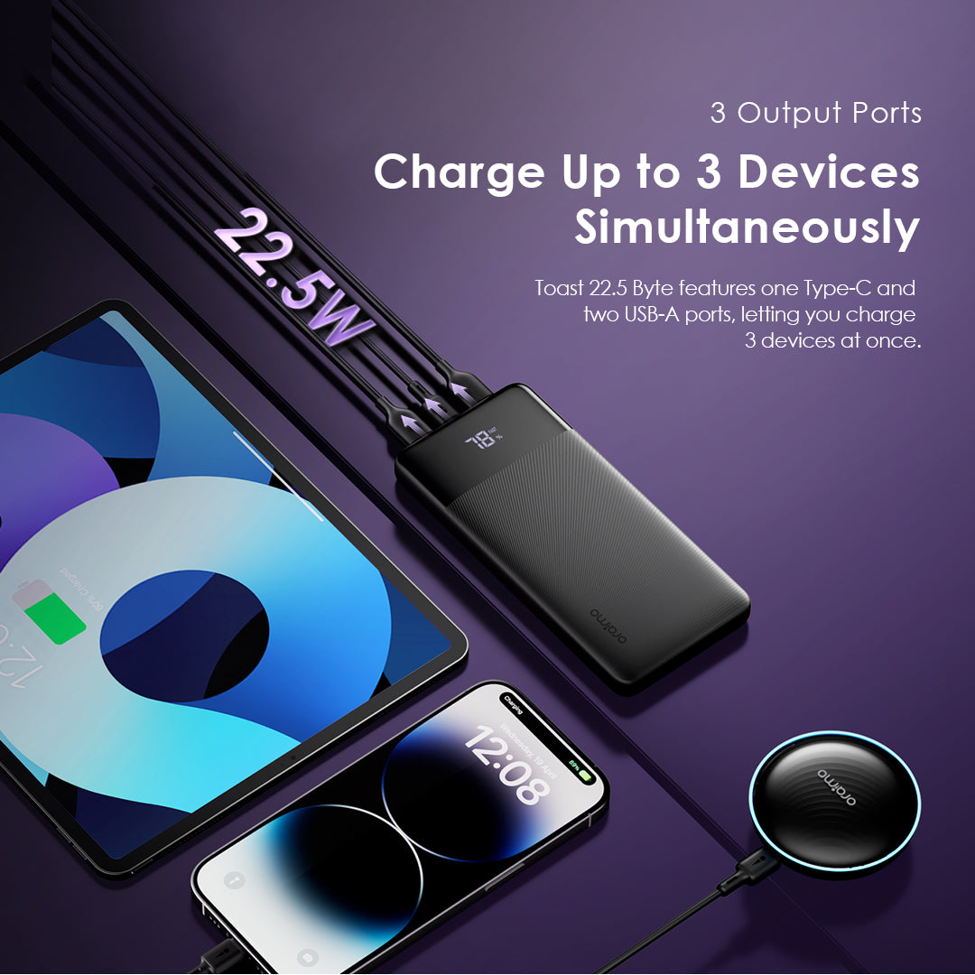 Toast 22.5 – 10.000mAh  with 22.5W Fast Charging & LED Display