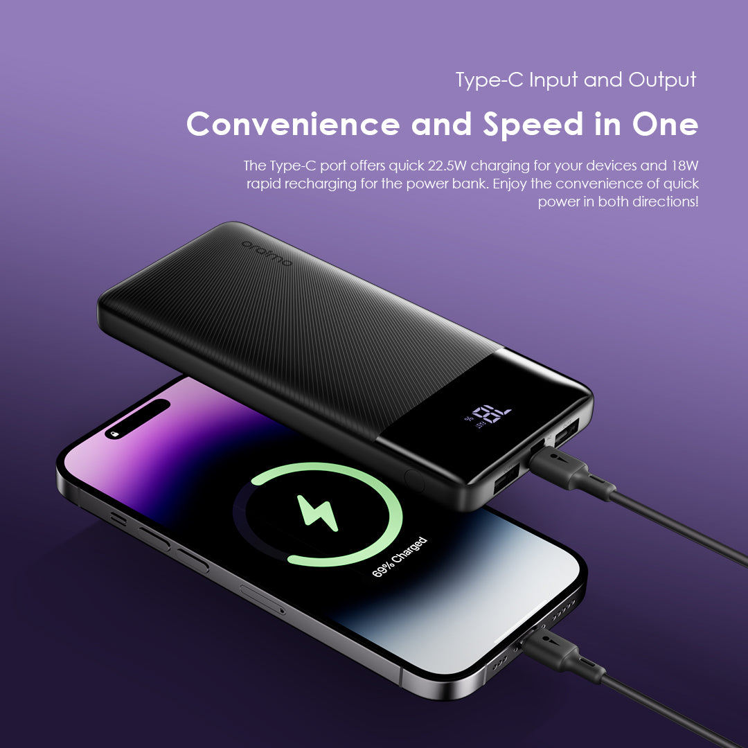 Toast 22.5 – 10.000mAh  with 22.5W Fast Charging & LED Display