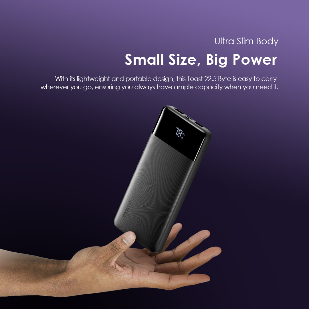 Toast 22.5 – 10.000mAh  with 22.5W Fast Charging & LED Display