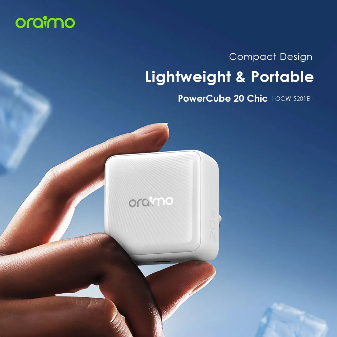 PowerCube 20W GaN with USB-C to USB-C Cable