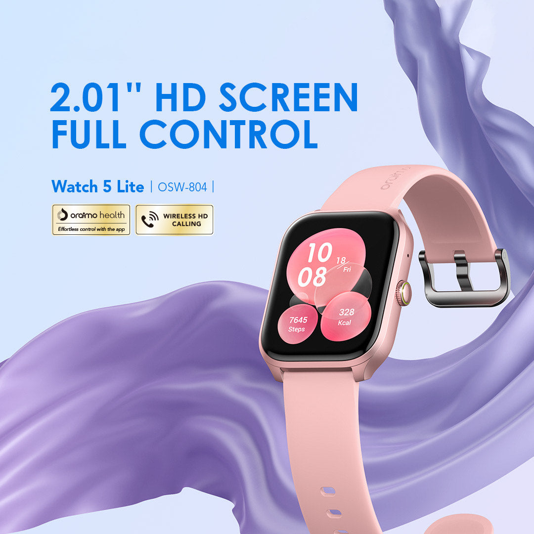 Watch 5 Lite – 2.01" HD Display, 28-Day Battery & Fitness Modes