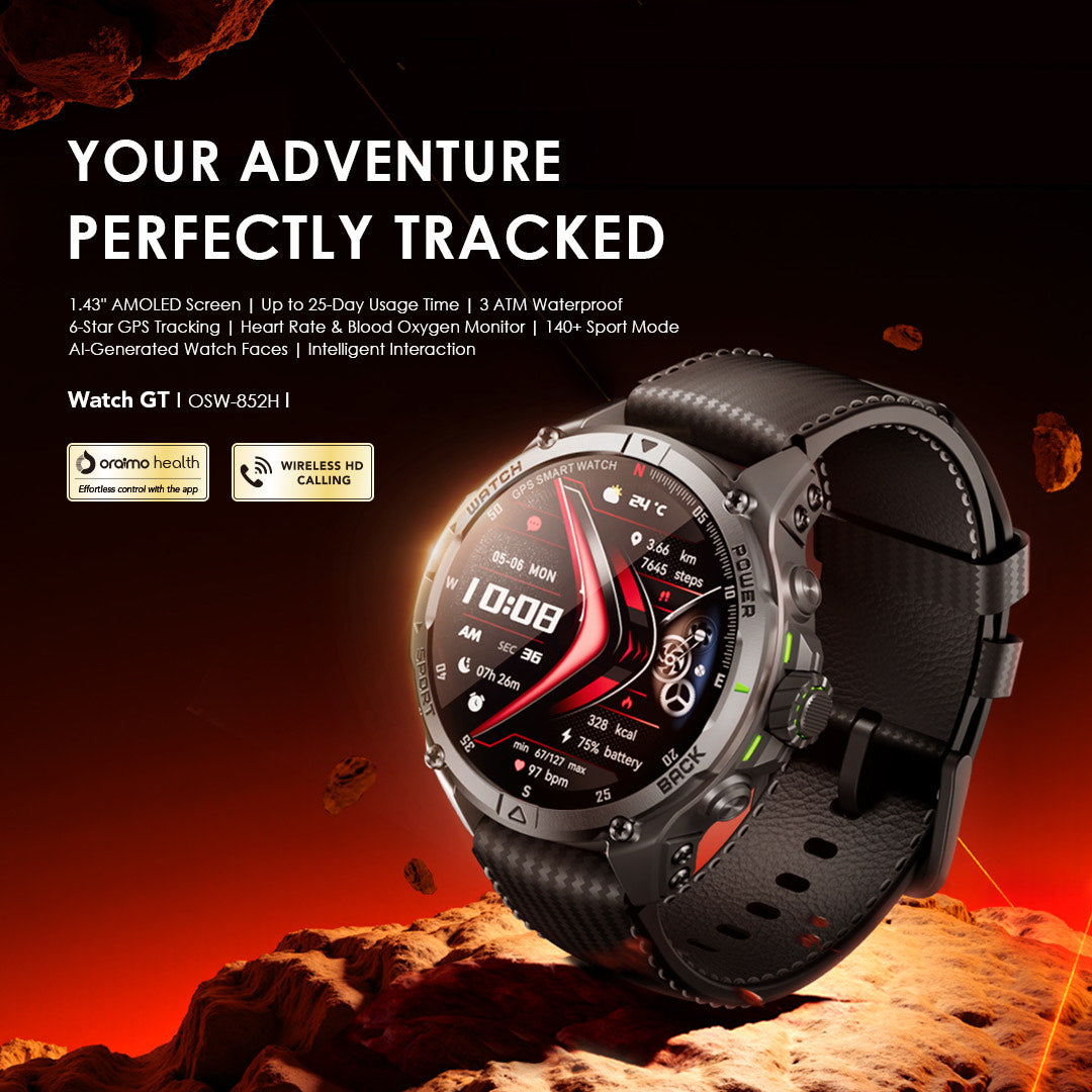 Watch GT – 1.43" AMOLED, GPS, 25-Day Battery & 3ATM Waterproof