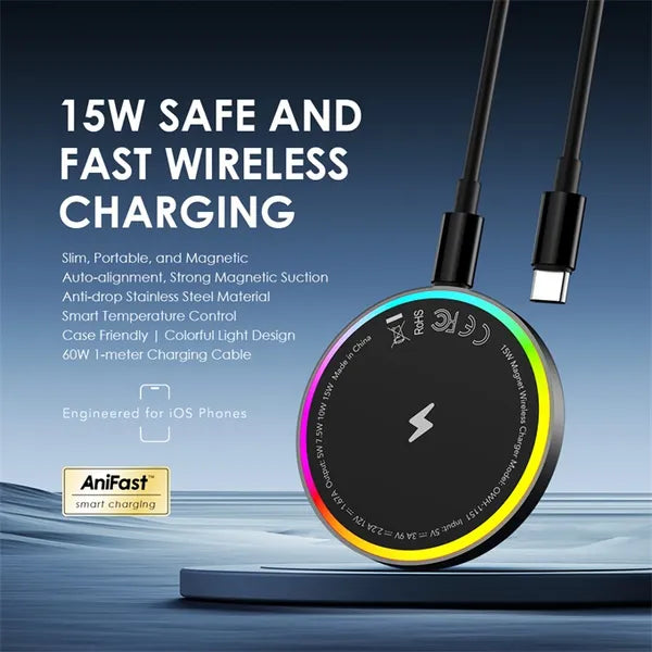 PowerDock – 15W Wireless Charger