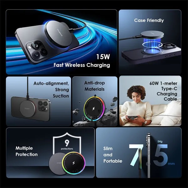 PowerDock – 15W Wireless Charger