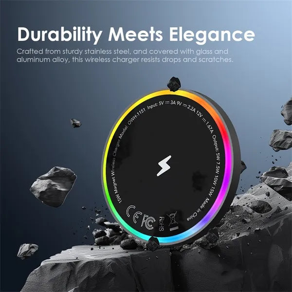 PowerDock – 15W Wireless Charger